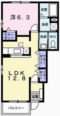 プレイン　カーサ２の物件間取画像